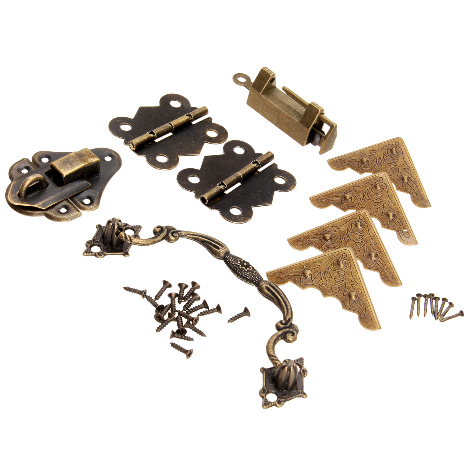 9 개/대 가구 피팅 중국어 황동 하드웨어 골동품 나무 - Furniture Hardware Antique 리뷰 및 가격