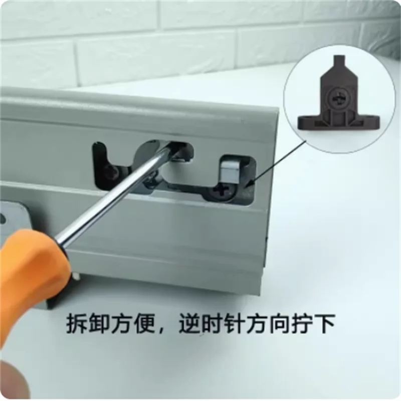 나일론 스틸 이중 벽 서랍 전면 패널 고정 브래킷 커넥 - Furniture Hardware Replacement Parts 리뷰 및 가격