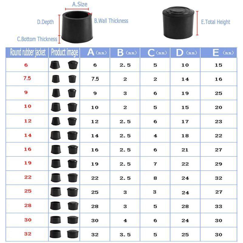 원형 고무 의자 다리 패드 6/7.5/9/10/12-3 - Furniture Hardware Feet 리뷰 및 가격
