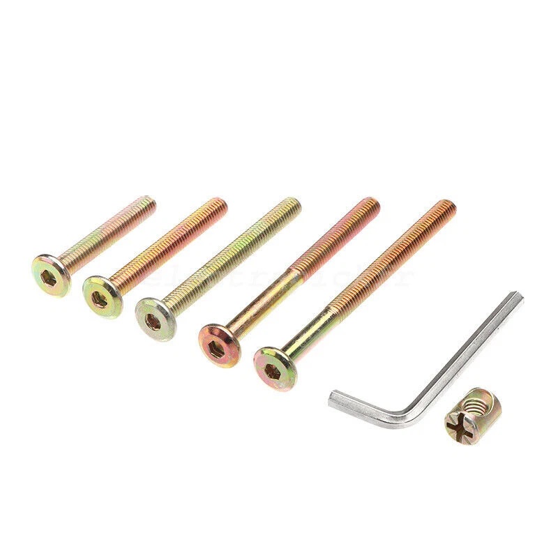 50개 아연 도금 가구 나사 볼트 세트 M6 배럴 너트 - Furniture Hardware Barrel Nut 리뷰 및 가격