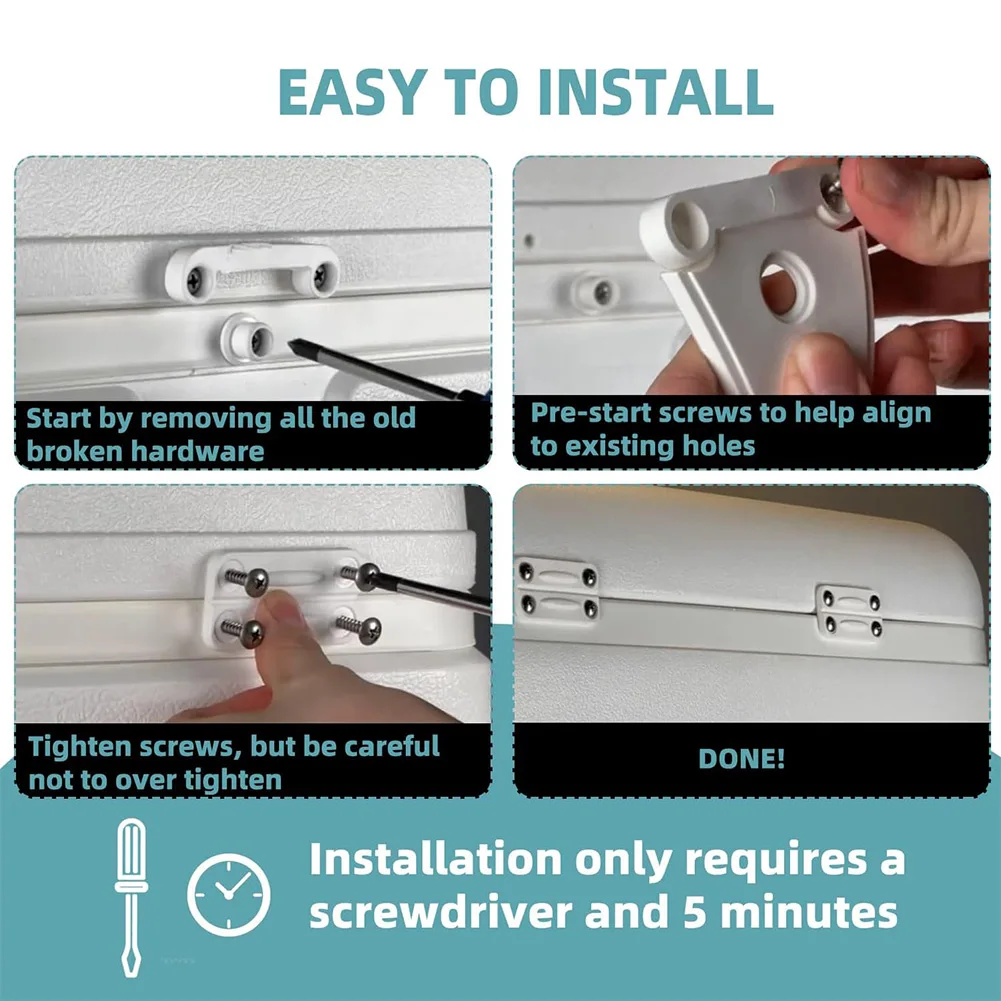 Qt 쿨러용 Igloo 50-165용 4팩 힌지 및 2 - Furniture Hardware Repair 리뷰 및 가격