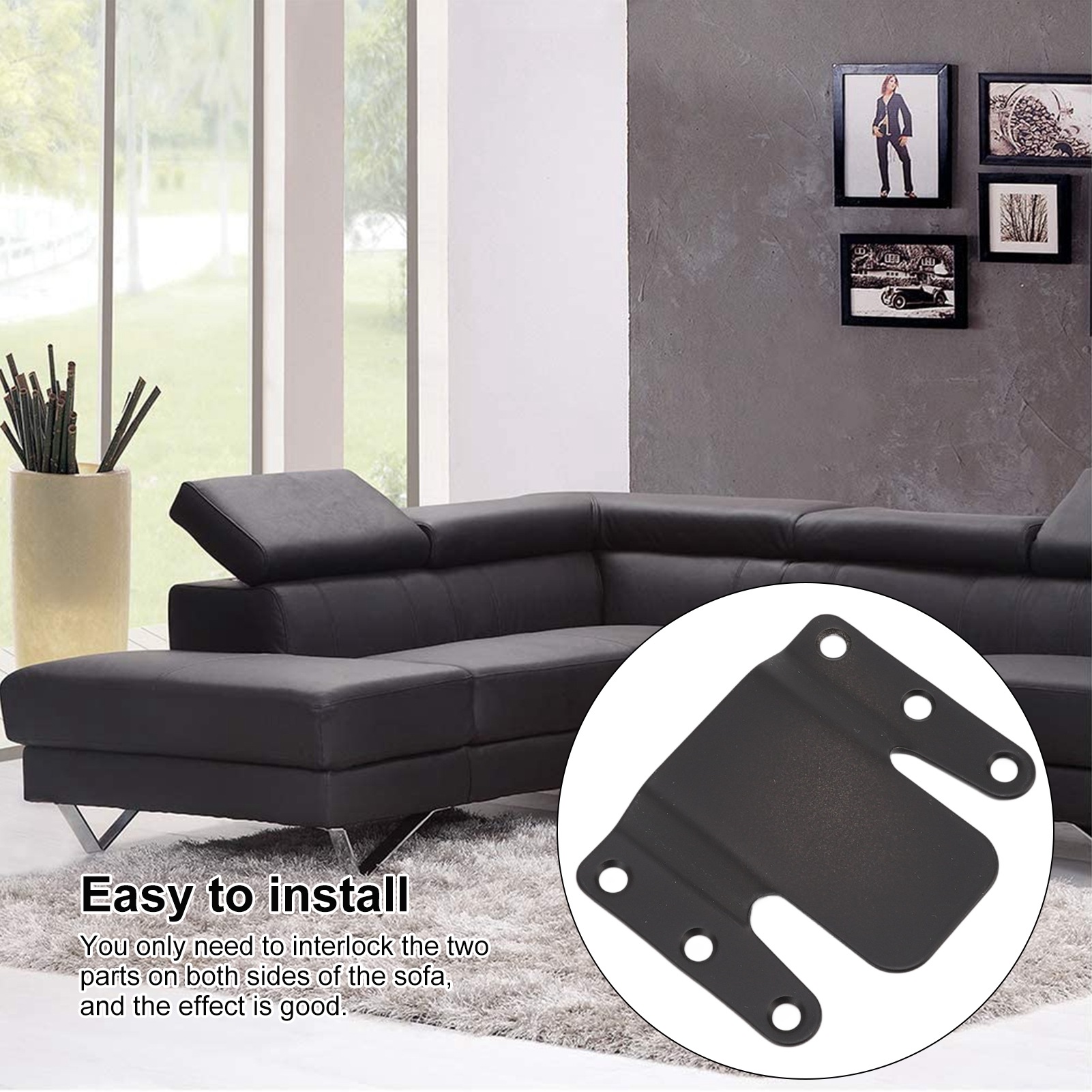 4세트 섹션 소파 연결 부품 인터로킹 브래킷 범용 철제 - Furniture Interlocking Hardware 리뷰 및 가격