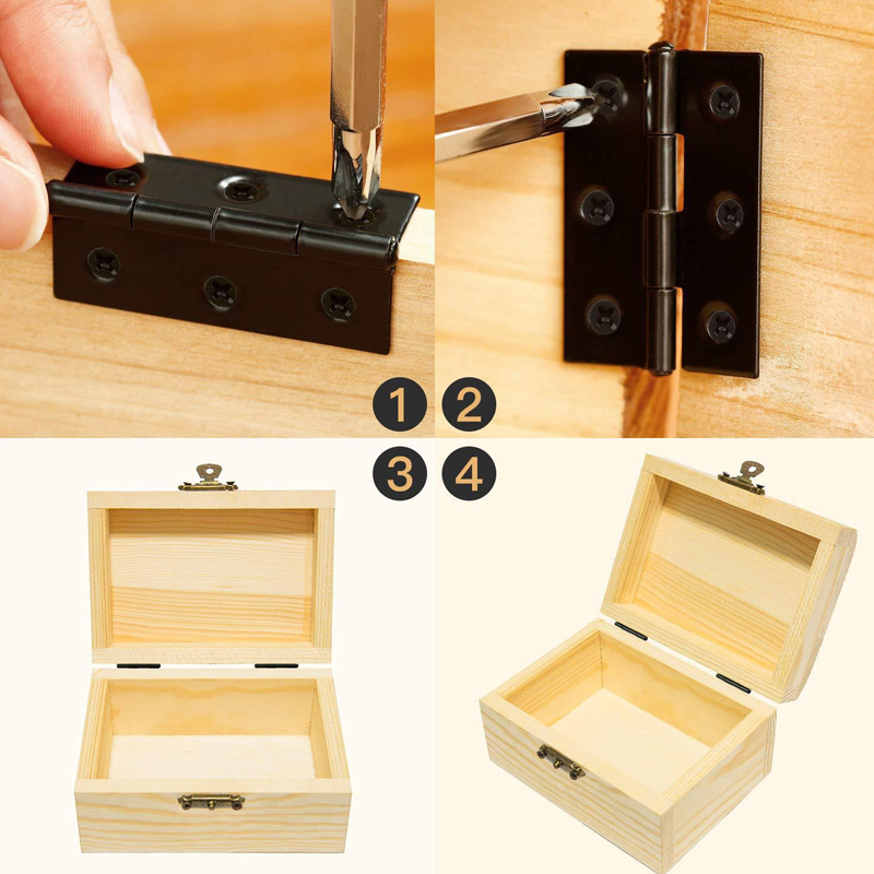 WV 블랙 도어 힌지 스테인리스 스틸 버트 힌지 나사  - Furniture Hardware Replacement Parts 리뷰 및 가격