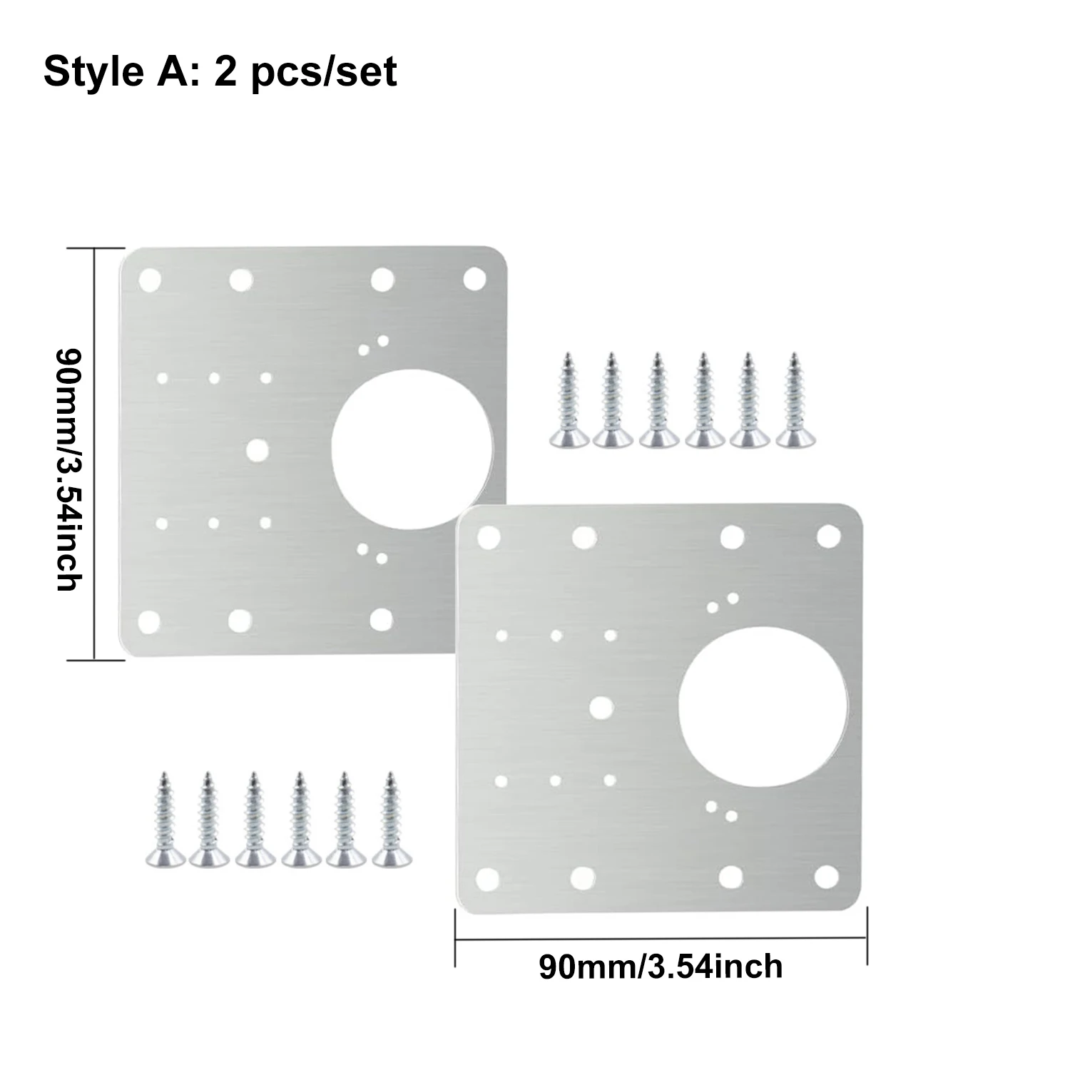 1-5세트 캐비닛 힌지 수리 플레이트 키트, 스테인레스 - Furniture Hardware Repair 리뷰 및 가격