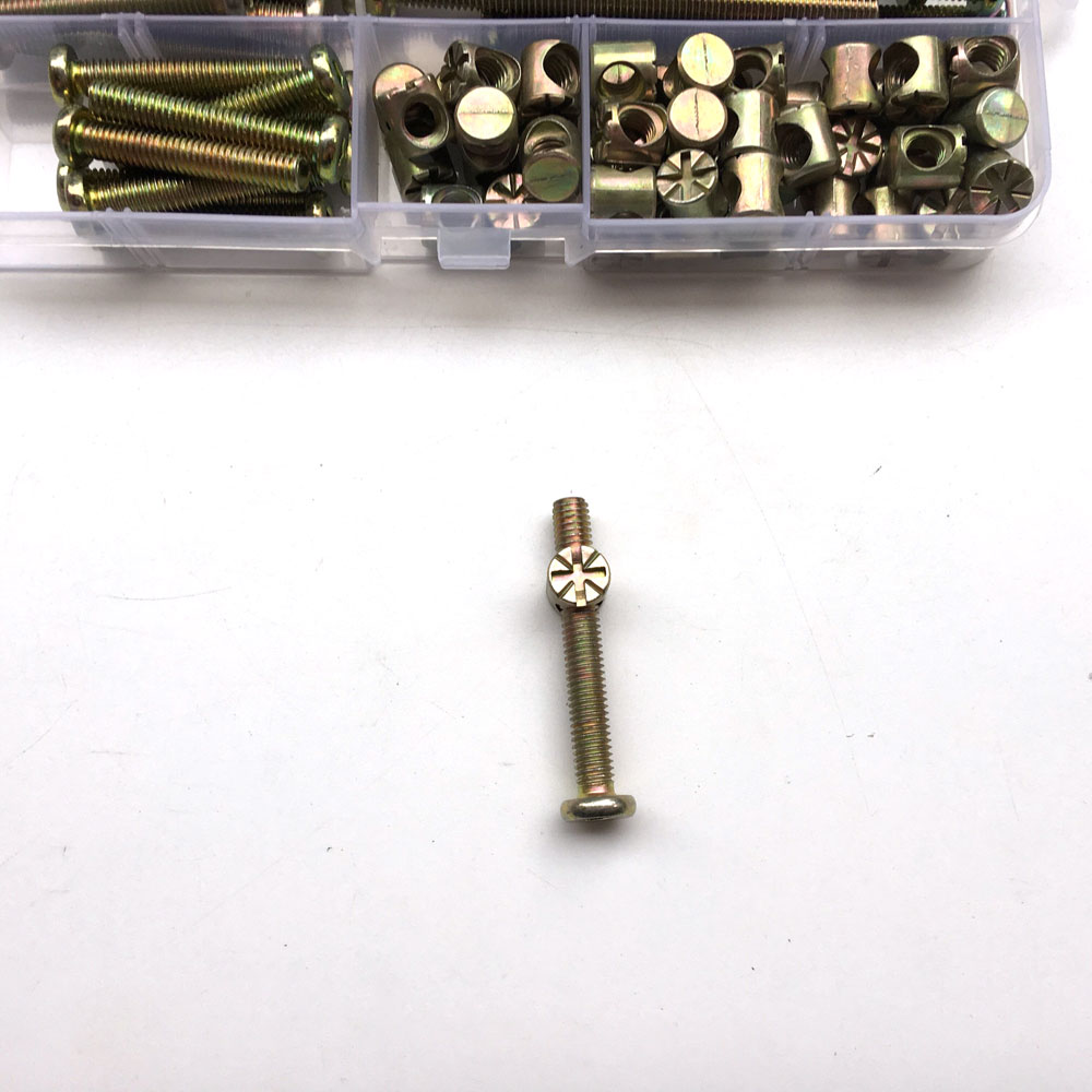 M6 배럴 도웰 너트 아연 도금 육각 단추 소켓, 플랫 - Furniture Hardware Barrel Nut 리뷰 및 가격