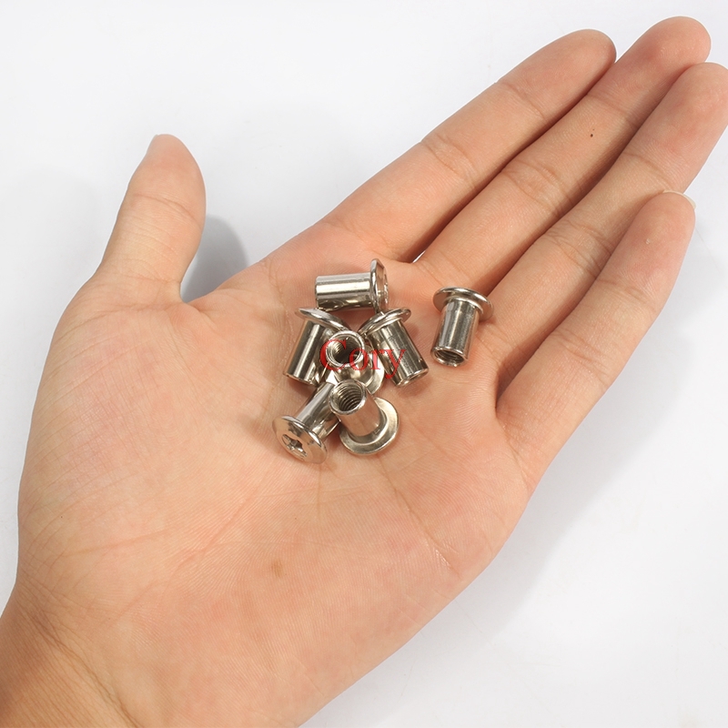 10pcs 6mm 배럴 너트 플랫 헤드 크로스 소켓 슬 - Furniture Hardware Barrel Nut 리뷰 및 가격