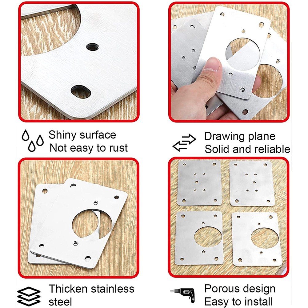1/2/4/10Pcs 힌지 수리 플레이트 캐비닛 가구  - Furniture Hardware Repair 리뷰 및 가격